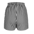 thumbnail image 3 of Shorts for Women Clearance, Xunlbb Women Fashionable Summer Striped Pocket Drawstring Shorts, 3 of 6
