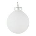 thumbnail image 4 of 10-Piece Shiny and Matte Silver White Glass Ball Christmas Ornament Set 1.75" (45mm), 4 of 5