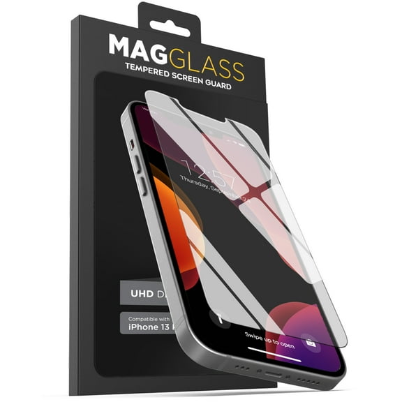 Magglass Compatible with iPhone 13 Pro Tempered Glass Screen Protector, Anti Bubble UHD Full Coverage Display Guard (Case Compatible)