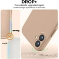 thumbnail image 3 of KOMI Compatible with iPhone 16 Pro Case, Liquid Silicone Upgrade [Camera Protection] [Soft Anti-Scratch Microfiber Lining] Shockproof Phone Case for iPhone 16 Pro 6.3 inch Light Brown, 3 of 5