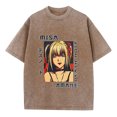 thumbnail image 1 of Camiseta Vintage lavada para hombre, ropa de calle de Hip Hop, Camiseta estampada de Anime, Harajuku, algodón, informal, manga corta, Tops Vintage sueltos, 1 of 5
