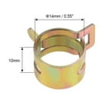 thumbnail image 3 of Uxcell 14mm Color-zinc Steel Band Spring Clamp for Fuel Line Silicone Hose 10 Pack, 3 of 5