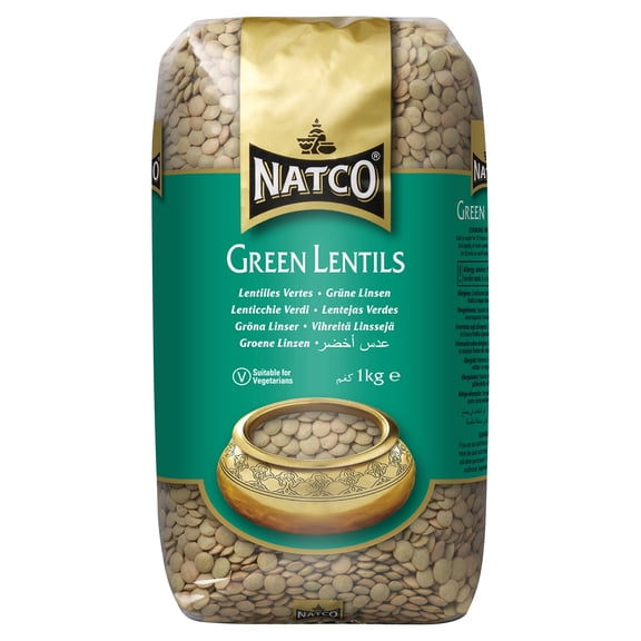 Natco Green Lentils 1Kg, Imported from Britain