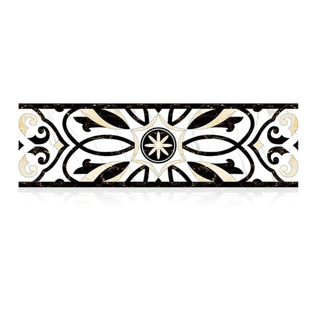 relayinert Staircase Sticker Landscaping PVC Waterproof Wallpaper Oilproof Steps Decals Hotel Bathroom Kitchen Baseboard Renovation Type2 L 1Set