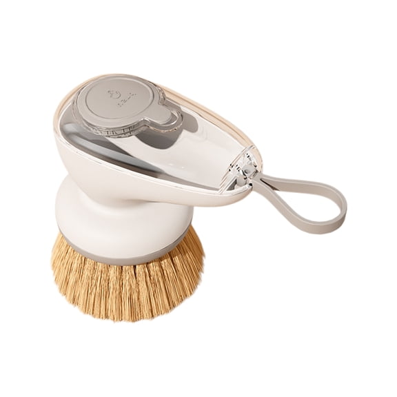 Specollect Clearance 5Pcs Soap Dispensing Dish Brush with Handle - Kitchen Scrubber for Pots, Pans & Sinks, Non-Scratch Bristles & Refillable Liquid Soap Dispenser