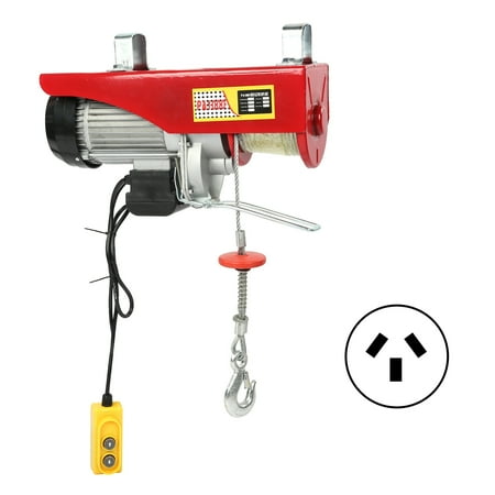 

Electric Cable Winch Lifting Hoist with 18 Meters Steel Wire Rope 500KG-1000KG 1800W(AU Plug 220V )