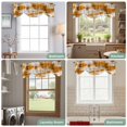 thumbnail image 6 of Tie Up Valances for Windows, Orange Grey Adjustable Valance Curtains Window Treatment for Living Room, Vintage Minimalist Abstract Gradient Art Rod Pocket Kitchen Curtains & Drapes 42x12 Inch, 6 of 9