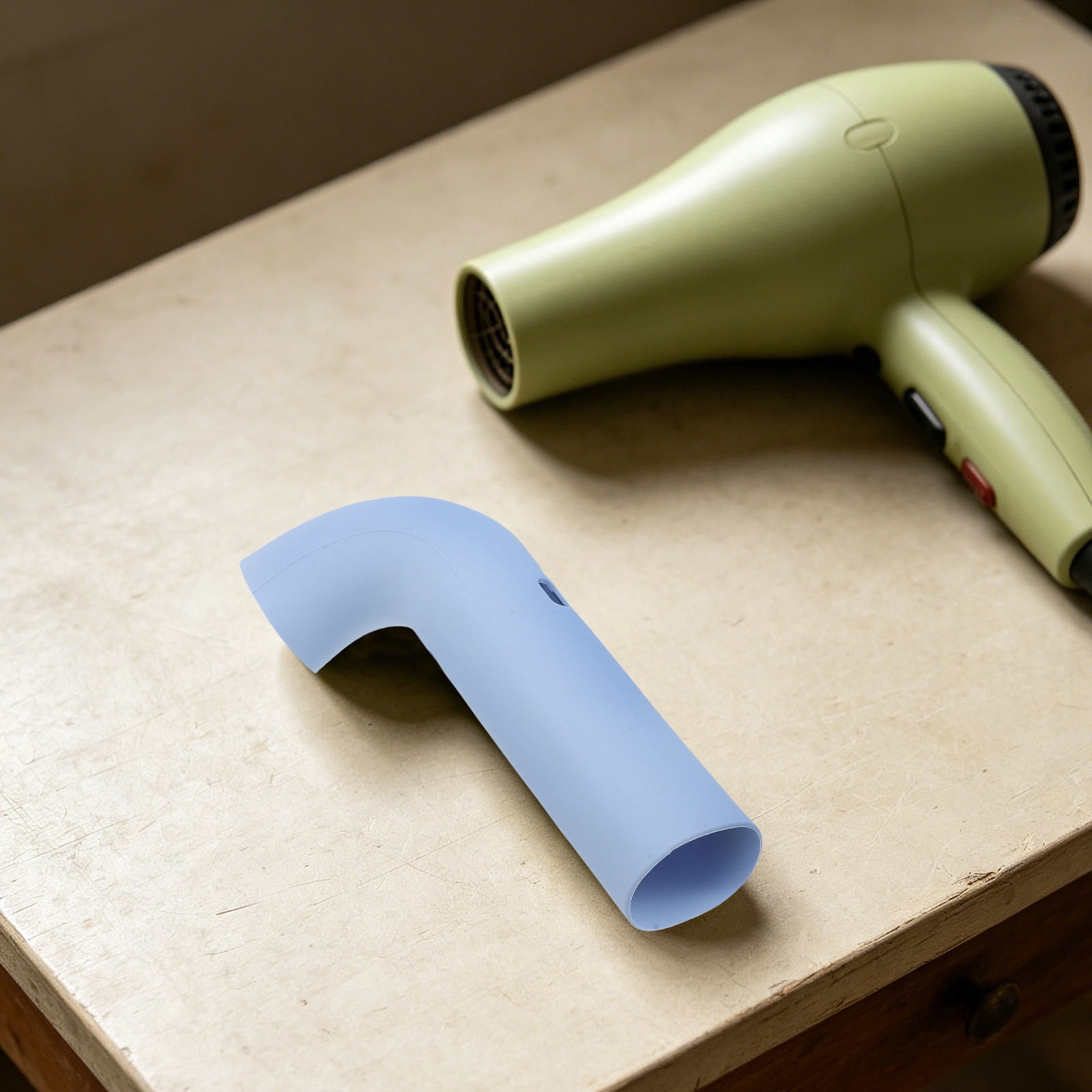 HONMEET Soft Silicone Hair Dryer Protector Sky-Blue Shockproof Heat-Resistant for Beauty