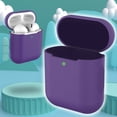 thumbnail image 3 of Silicone Protective Case for AirPods 1/2 Pro, Anti-Drop Shockproof Cover with Non-Slip Bars, Wireless Charging Compatible, 3 of 3