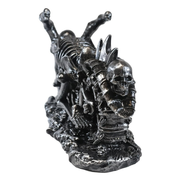 Ebros Hell Ghost Rider Skull Chopper Motorbike Wine Holder