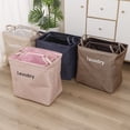 thumbnail image 6 of Fabric Laundry Hamper with Handles, Collapsible Clothes Storage Basket with Waterproof Lining, Large Capacity Laundry Organizer for Bedroom, Bathroom and Dorm, 6 of 6