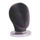 thumbnail image 4 of Cabeza de bloque de lienzo para exhibición de pelucas, cabeza de maniquí de estilo multiusos, cabeza de tela para Terciopelo negro, 4 of 9