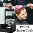 thumbnail image 6 of 2Pcs Salon Chair Cover, 20.1" x 15.8" Clear Barber Salon Chair Back Covers, Plastic Chair Covers Protectors for Most Standard Salon Chairs Office Chairs, Black, 6 of 6