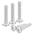 thumbnail image 1 of Uxcell M5x30mm Vis de Tête de Phillips à Tête Ronde Plate, Lot de 50 Vis de Machine d'Entraînement en Acier Inoxydable 304, 1 of 7