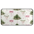 thumbnail image 2 of 39x20 Inch Non-Slip Floor Mat Hallway Runner Rug Entrance Floor Mat Runner for Kitchen and Living Room Champagne Glasses and Christmas Tree, 2 of 8
