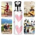 thumbnail image 7 of Yayeee 33oz Insulated Water Bottle Double Wall Stainless Steel with Flip Straw Lid, Hand Drawn Hearts, 7 of 7