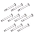 thumbnail image 5 of Uxcell Single Hole Clevis Pins - 4mm x 25mm Flat Head 304 Stainless Steel Link Hinge Pin 10 Pcs, 5 of 5
