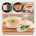 thumbnail image 4 of Gotham Steel Dutch Oven 5 Qt Pot With Lid Nonstick Ceramic Cooking Hot Pot Cast Aluminum Induction Stock Pot, Pink, 4 of 10