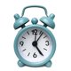 thumbnail image 2 of Mini lindo reloj despertador pequeño de metal creativo estudiante reloj electrónico alarma (3 piezas), 2 of 5