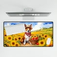 thumbnail image 4 of Vintage Basenji Says Hello Mother's Day Summer Sunflower Field Desk Mat Full Keyboard Mouse Pad African Barkless Dog Lover Large Mousepad - 12005, 4 of 5