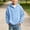 A268 Light Blue, variant on Trikvn Boys Waffle Knit Hoodie Quarter Zip Pullover Sweaters Drop Shoulder Long Sleeve Casual Hooded Sweatshirt with Pocket Fall Winter Warm Kids Youth Tops