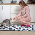 thumbnail image 3 of Blue and Dark Blue Leopard Pattern Kitchen Rugs Sets Of 2,Anti Fatigue Kitchen Mat Rugs Non Slip Washable,Decorative Kitchen Floor Mats for Kitchen,Sink,Laundry,17"X30"+17"X47", 3 of 7