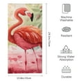thumbnail image 3 of ZFLMY Flamingo Hand Towel 100% Polyester Modern Decorative Tea Towels Soft Bath Towel Absorbent for Kitchens Bathrooms Showers 29.5x13.8 inches 29.5x13.8in, 3 of 6