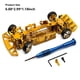 thumbnail image 5 of Vogacara 1/28 RC Car Metal Upgrade marco modificado conjunto de montaje de vehículo accesorios reemplazo para WLtoys 284131 K969 K979 K989 K999 Kits de construcción modelo Oro, 5 of 6
