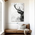 thumbnail image 2 of Elephant Stock Deer Face Black And White Wall Art - Vertical Canvas Wall Art - Living Room Wall Decor - Animal Canvas - Gray And White Decor - 32" x 48", 2 of 8