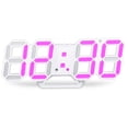 thumbnail image 3 of Wall Clock Digital Alarm Digital Wall LED Number Time Alarm Clock with 3 Auto Adjust Brightness, LED Electronic Clock with Snooze Function, Temperature Display, 3 of 8