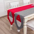 thumbnail image 2 of nipocaio Noël Tissu Table Runner Mariage Table Runner Noël Forêt Gens Noël Café Restaurant Table (Rouge), 2 of 4