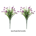 thumbnail image 4 of Cateissary De flores artificiales de plástico, plantas de tallo largo falso, ramo de imitación, arreglo para exteriores, porche, accesorios de fotografía Decoración Rojo púrpura Cateissary HA084186-04, 4 of 6