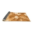 thumbnail image 2 of Ahgly Company Indoor Round Abstract Orange Modern Area Rugs, 6' Round, 2 of 4