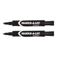 thumbnail image 3 of Marks-A-Lot Permanent Markers, Regular Size Chisel Tip, Black 2 ea, 3 of 4