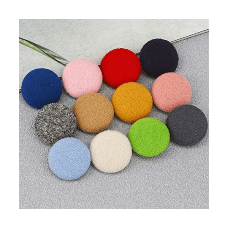 100X Cover Button Kit Metal Handmade Fabric Round Covered Clothing Craft DIY