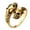 Gold, variant on Stainless Steel Gothic Fashion Rings with Skull for Couples Cocktail Party Horror Skeleton Ring for Men Women