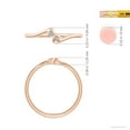 thumbnail image 4 of ANGARA Natural Diamond Two Stone Bypass Shank Ring in 14K Rose Gold for Women (Size-1.9mm| Color-K| Clarity-I3) | April Birthstone, Anniversary, Jewelry Gift for Women | Natural Diamond Ring, 4 of 8