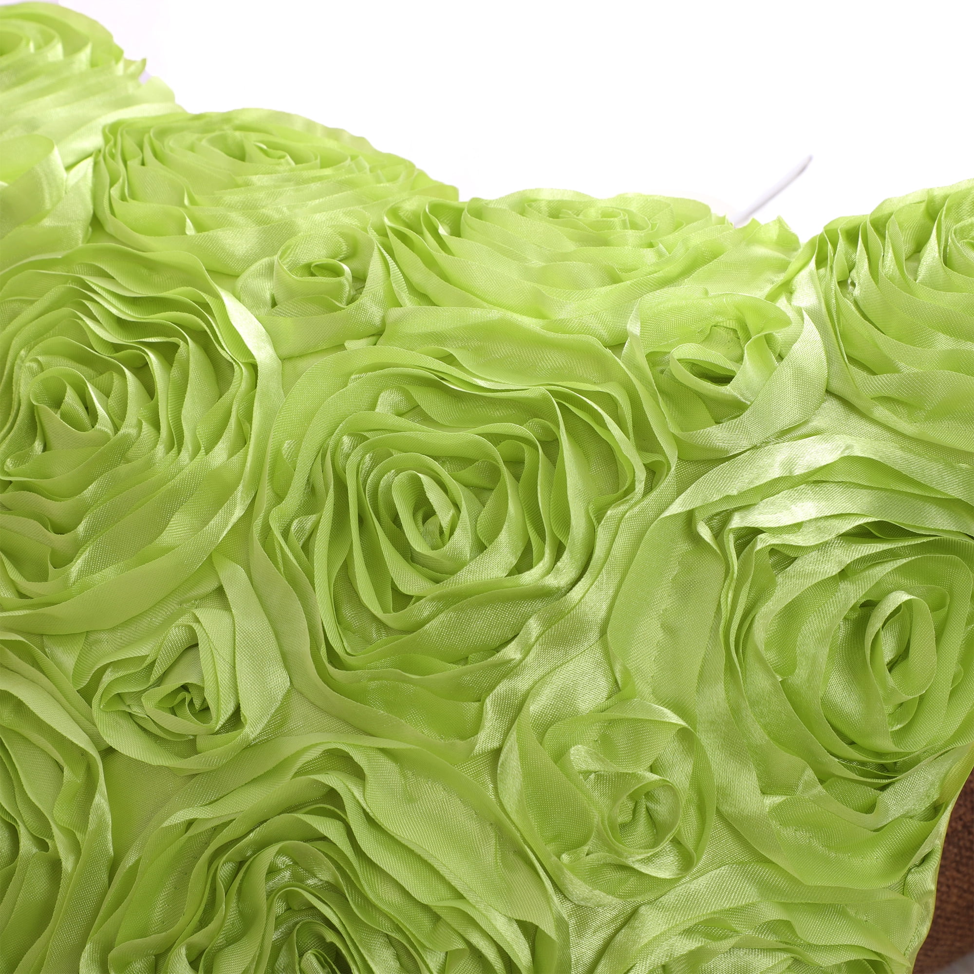Unique Bargains 3D Flower Decorative Throw Pillow Cover 16" x 16" Green