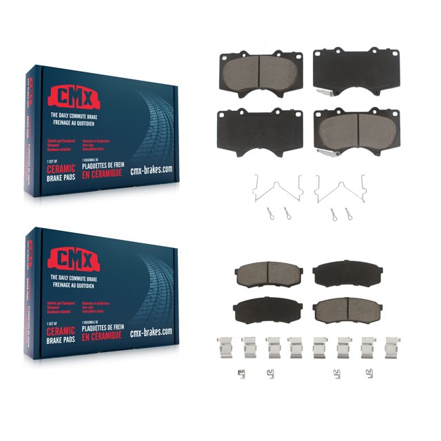 CMX Front Rear Ceramic Brake Pads Kit for Car Toyota 4Runner FJ Cruiser Lexus GX460 Sequoia GX470 KCX-100084