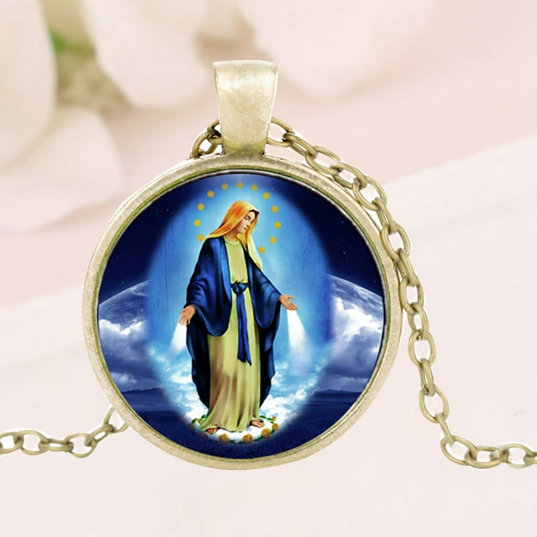 Vintage virgin shop mary pendant