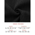 thumbnail image 7 of DARING DIVA Women's Contrast Trim Knit Ribbed Cardigan Sweater S Black, 7 of 7