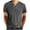 Dark Gray, variant on Men's Henley Short Sleeve Button T-Shirt Summer Vintage Lightweight T-Shirt with Pockets