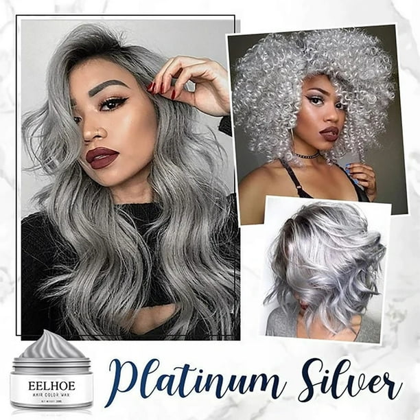 Silver Gray Hair Wax Color Wax Instant Silver Gray Temporary Cream Natural  Hair Strong Gel Cream Hair Dye For Women Men|Hair Stoppers Catchers|  AliExpress | Silver Gray Hair Wax Color Wax Instant