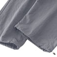 thumbnail image 5 of SeCaotees Men’s Capri Casual Pants, Elastic Waist Relaxed Fit Lightweight Breathable Cropped Bottoms with Hand Pockets for Summer Daily Wear Dark Gray,XXXXL, 5 of 9