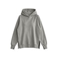 thumbnail image 4 of thefmos Women's Fall Winter Hooded Slit Pullover Tops Sweatshirts Loose Casual Hoodie Long Sleeve Tunic Blouses with Pocket Trendy Vacation Clothes, Gray L, 4 of 6