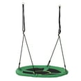 thumbnail image 1 of HOMCOM 39" Saucer Swing Round Tree Hanging Swing Outdoor Rope Swing Flying Platform Attaches to Tree or Existing Swing Set Kids Backyard Playground Hammock Heavy Duty Black, 1 of 10