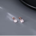 thumbnail image 4 of Solid 925 Sterling Silver Sparkling Cubic Zirconia Stud Earrings for Women Teens Round CZ Stud Earrings 5MM/6MM/7MM Simulated Diamond Studs, 4 of 11