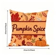 thumbnail image 3 of BUTASY Fall Pillow Cover,Thanksgiving and Fall Pillow Covers 16.9 Inch Fall Pumpkin Maple Leaf Throw Pillowcase Case for Thanksgiving Pillow Rural Couch Sofa Bed Indoor Outdoor Decor(Orange), 3 of 7