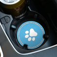 thumbnail image 4 of 2pcs Universal Car Cup Coaster,2.75 Inch Dog Paw Car Cup Holder Insert Mat Pad Set (b-2-v), 4 of 4