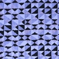 thumbnail image 1 of Ahgly Company Machine Washable Indoor Square Abstract Blue Modern Area Rugs, 3' Square, 1 of 4